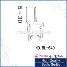 rubber edge for glass shelves/garage door bottom seal